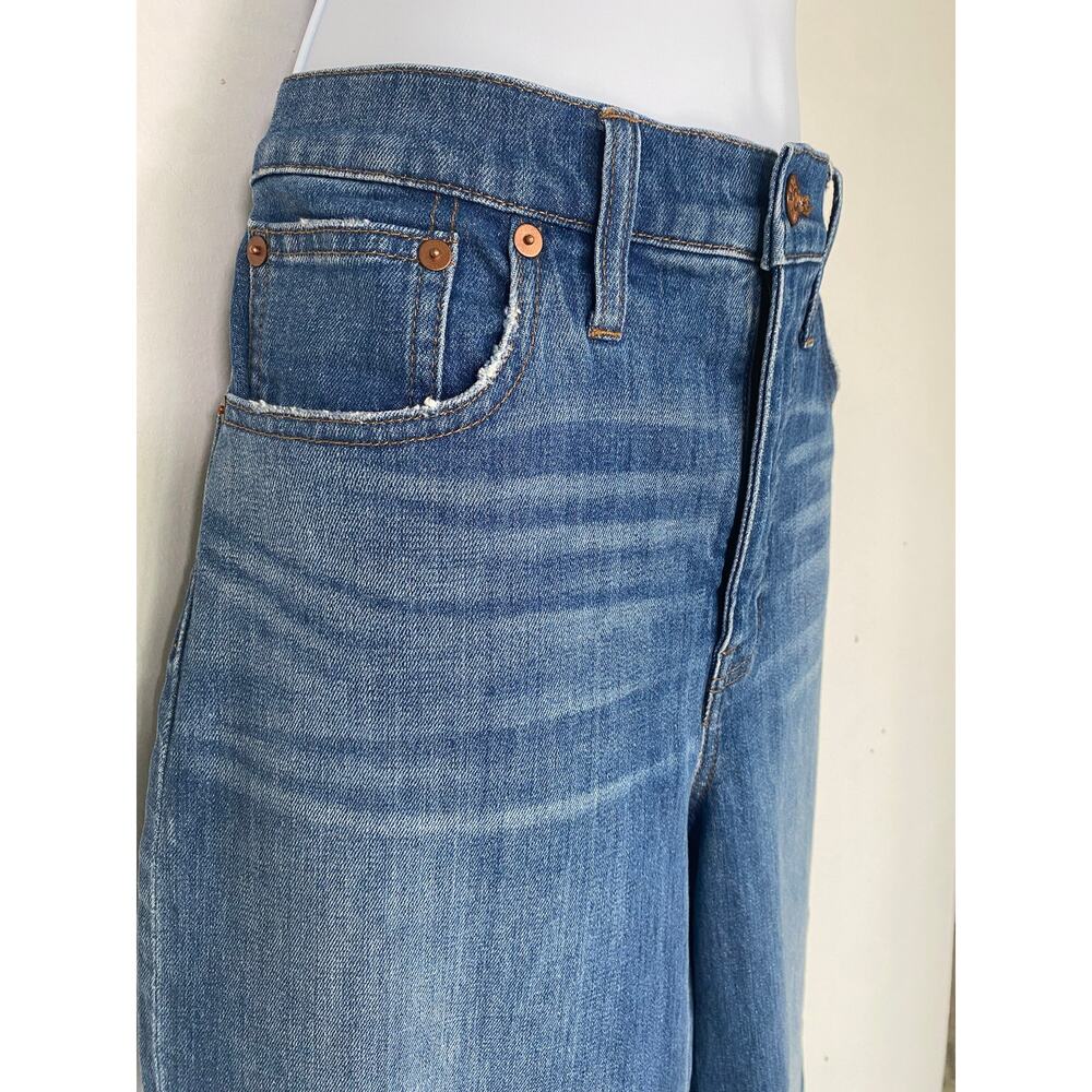 Madewell Wide Leg Cropped Jeans Size 28 - Picture 2 of 13